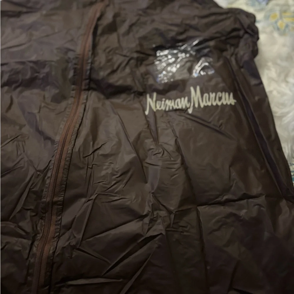 Neiman Marcus Chocolate Brown Garment Bag